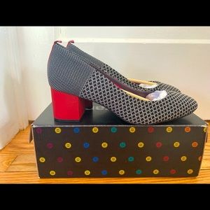 Betabrand Starting Block Heels in Black Diamond